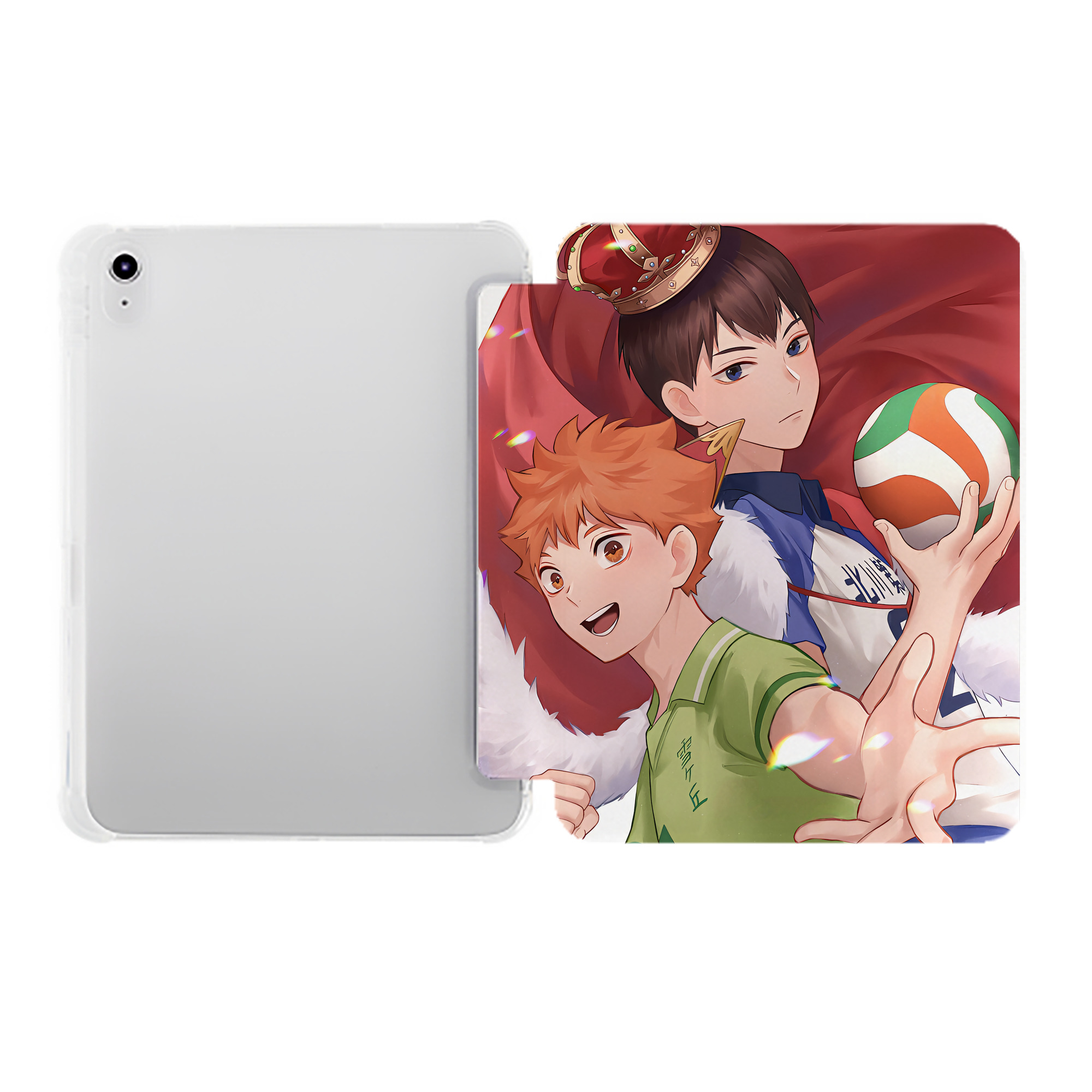 （画像用） ハイキュー!! Haikyu!! IPad ケース ペン収納付き 三つ折りスタンド PUレザー×シリコン 対応機種9.5/10.5/10.9インチ